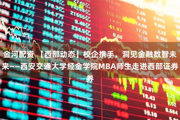 金河配资 【西部动态】校企携手，洞见金融数智未来——西安交通大学经金学院MBA师生走进西部证券